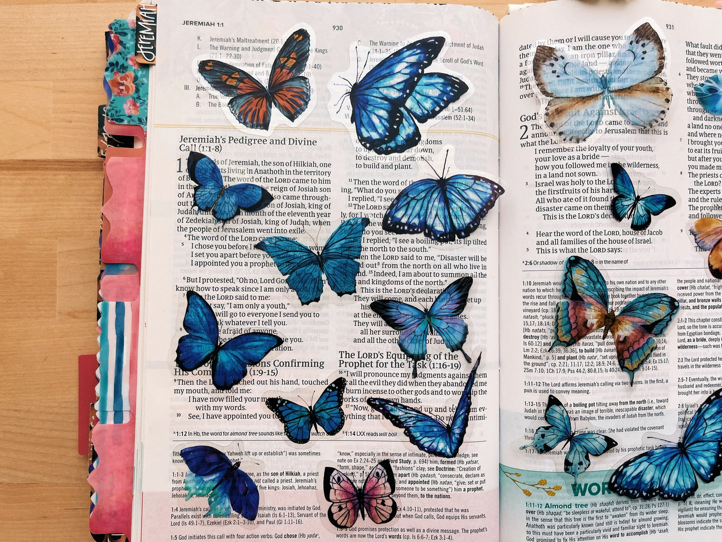 Spring Butterflies Journaling Sticker Pack (20ct)