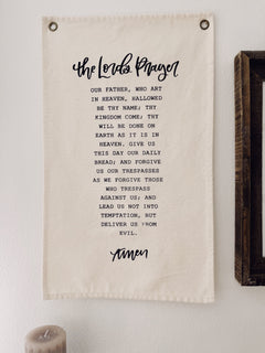 The Lords Prayer Canvas Banner