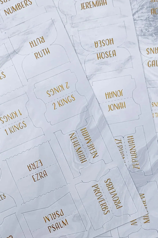 Marble Bible Tabs - Bibles and Coffee
