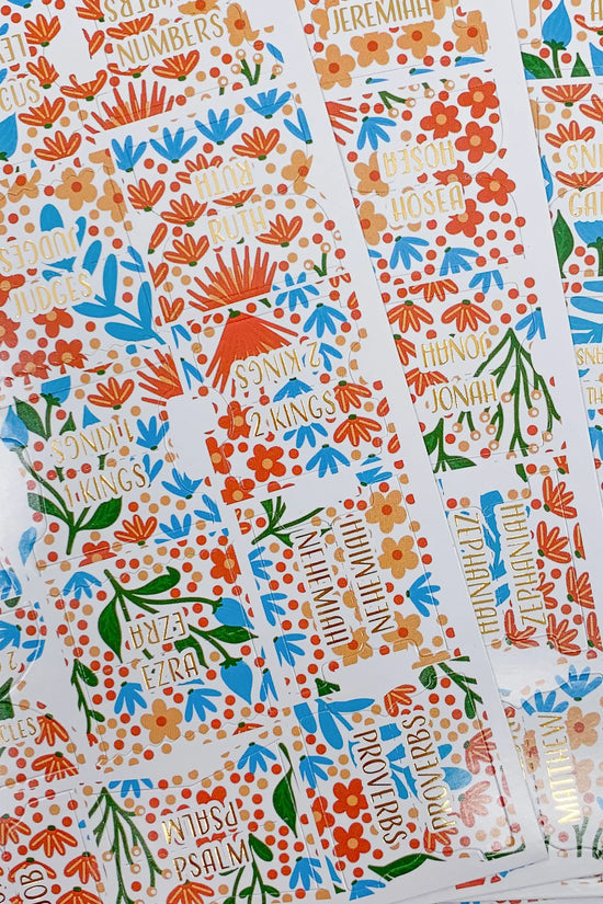 A Floral Story Bible Tabs - Bibles and Coffee
