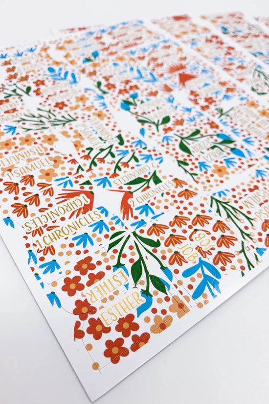 A Floral Story Bible Tabs - Bibles and Coffee