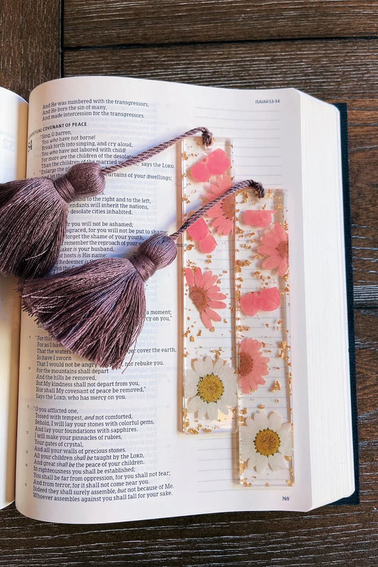 Full Blooms Acrylic Bookmark