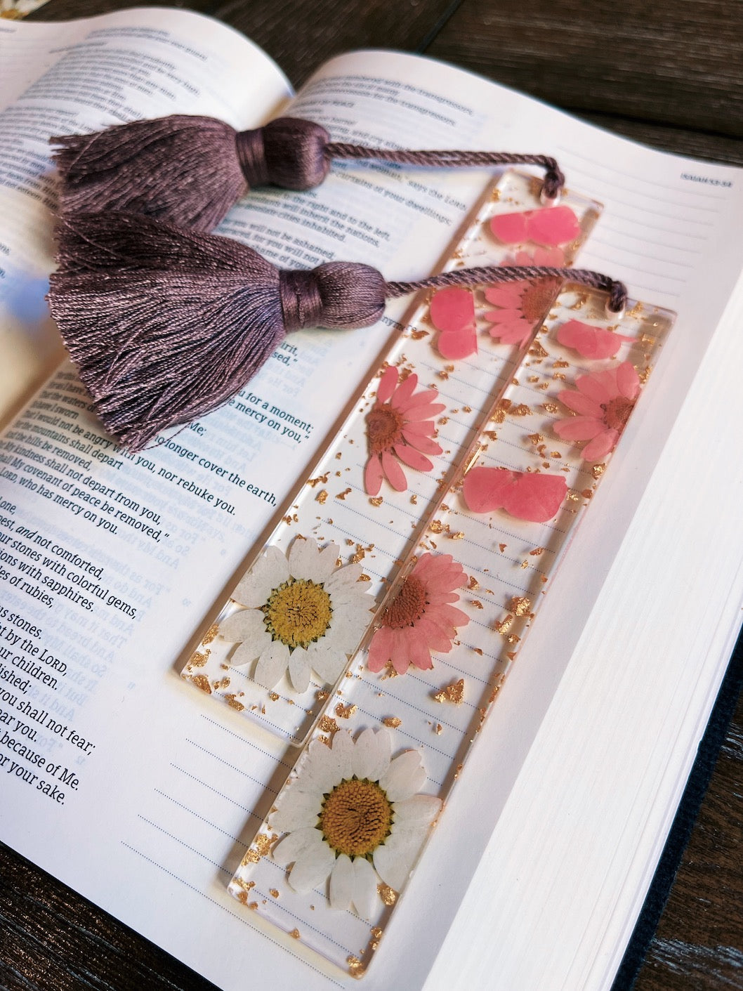 Full Blooms Acrylic Bookmark