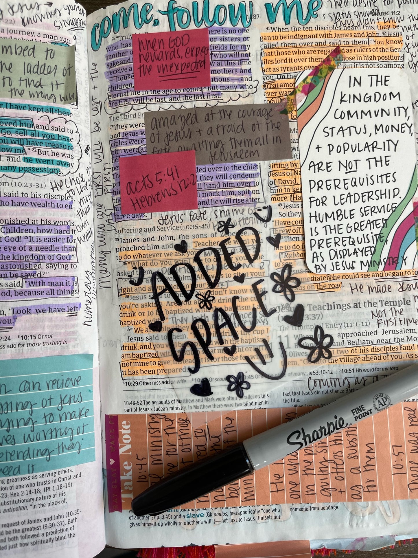 Transparent Sticky Notes Bible Journaling 