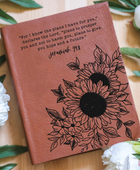 Jeremiah 29:11 Sunflower Engraved Bible