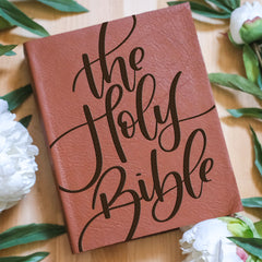 Holy Bible "CURSIVE" Engraved Bible