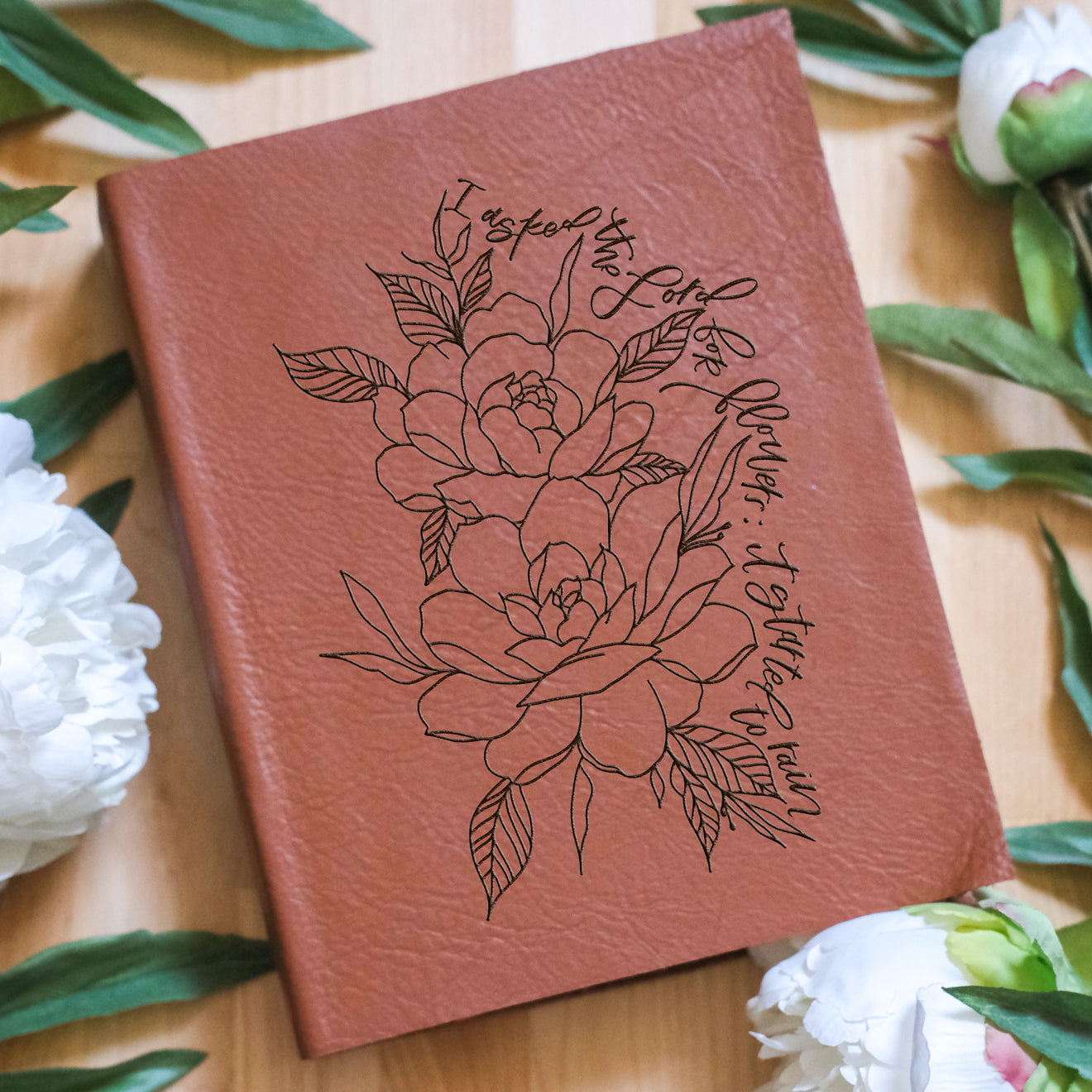 Wildflower orders Floral Personalized Leather Bible | Leather Bible With Flowers | Hand Engraved Personalized Bible | Floral Leather Bible Cover