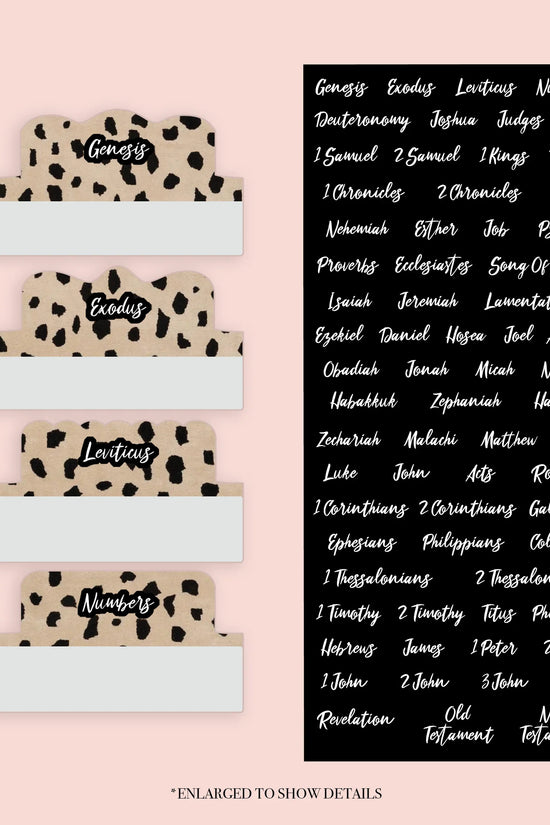 Leopard - Repositionable Tabs Set