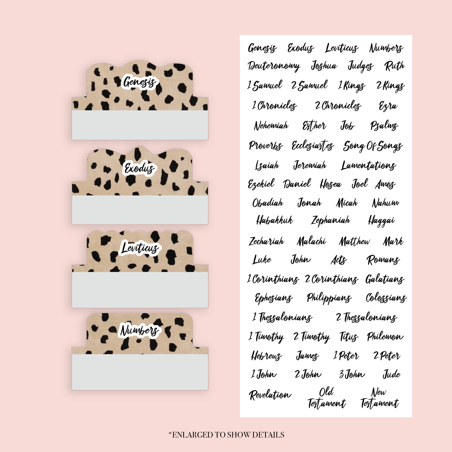 Leopard - Repositionable Tabs Set