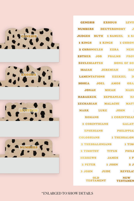Leopard - Repositionable Tabs Set