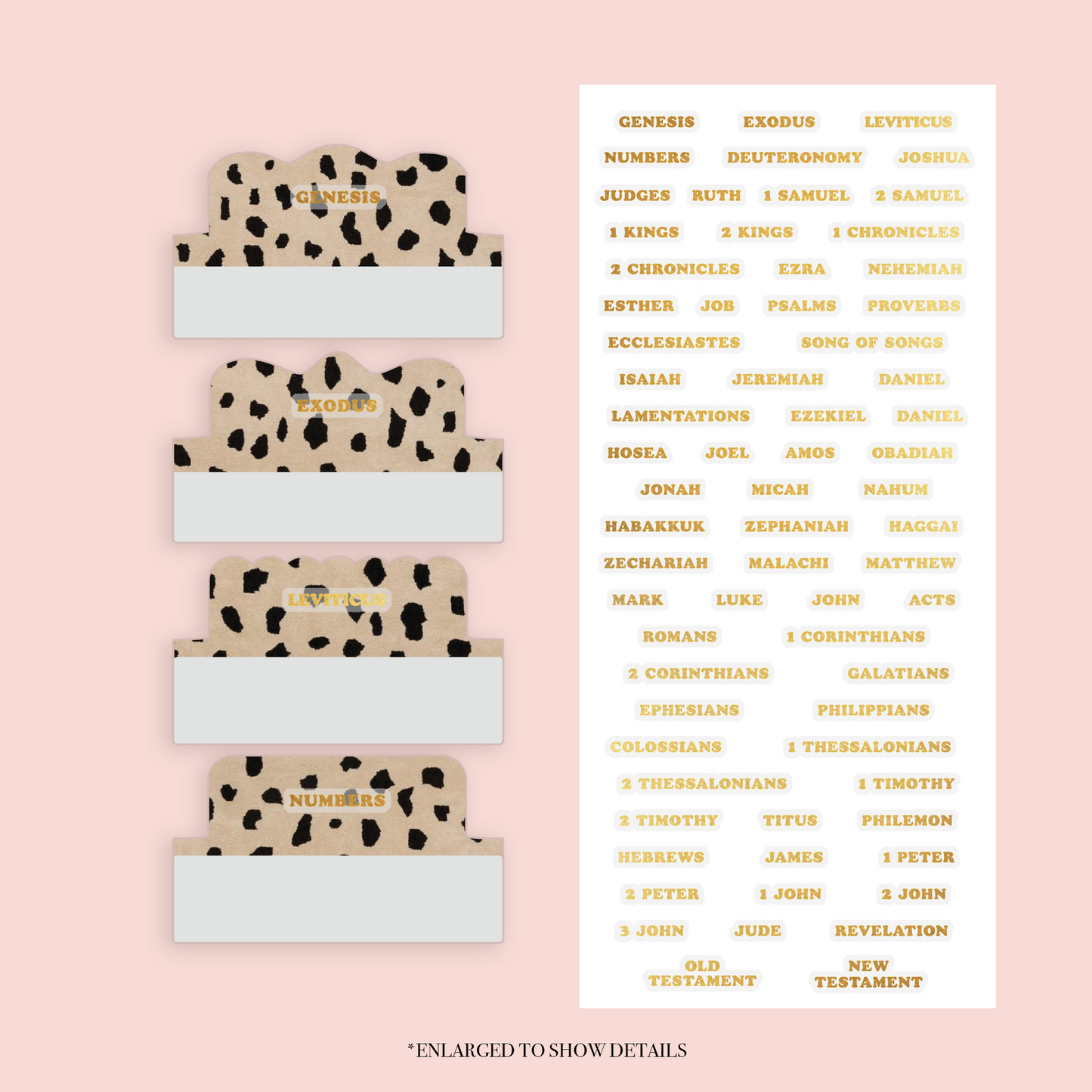 Leopard - Repositionable Tabs Set