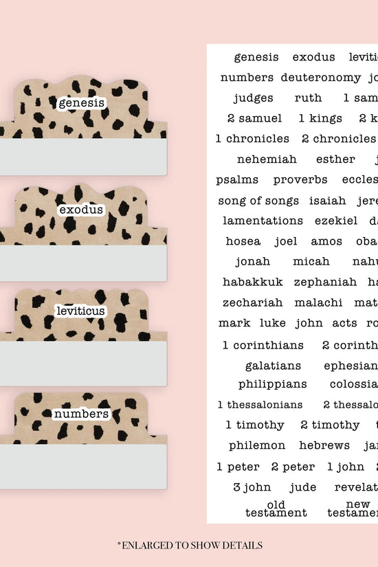 Leopard - Repositionable Tabs Set