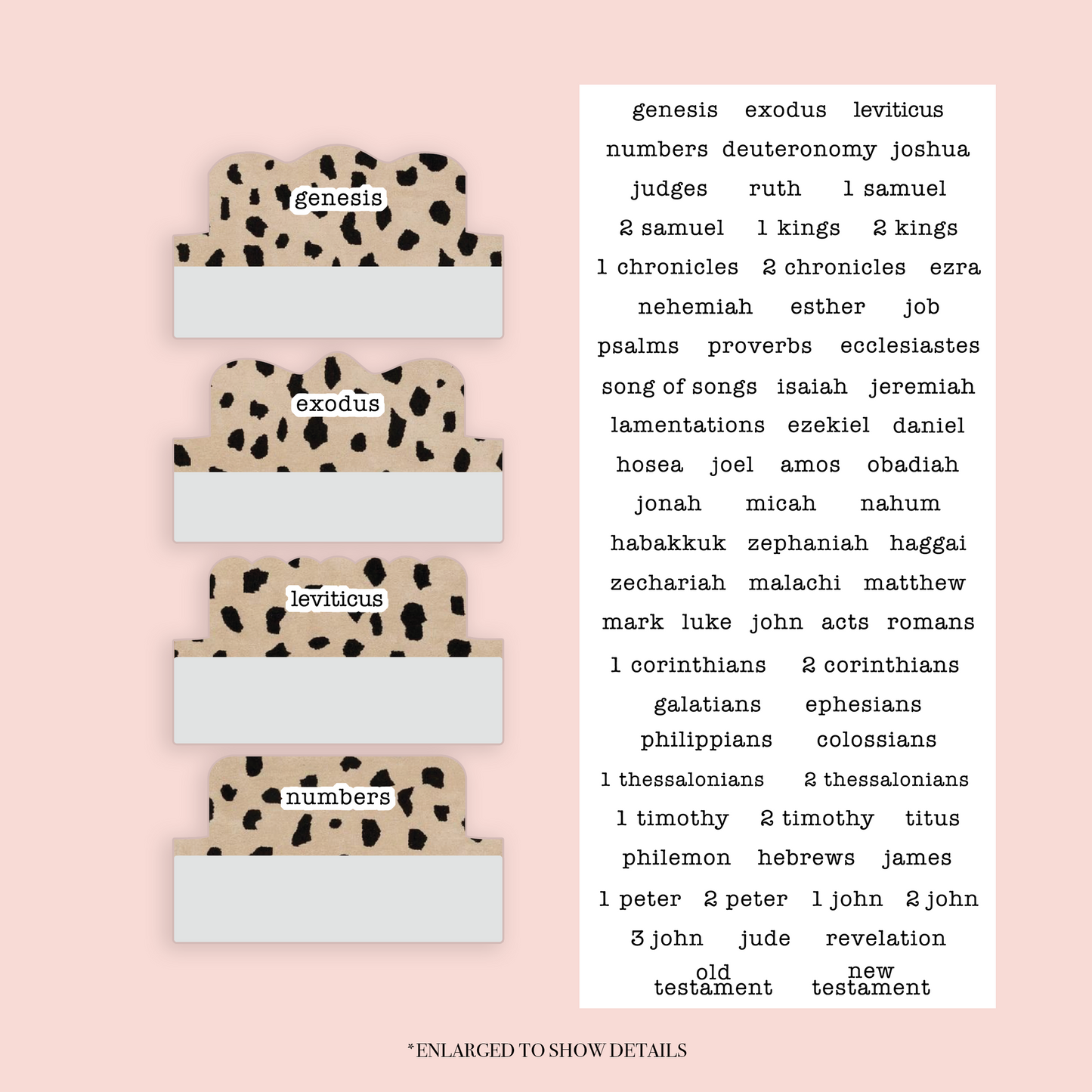 Leopard - Repositionable Tabs Set