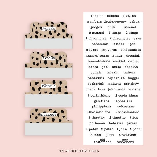 Leopard - Repositionable Tabs Set