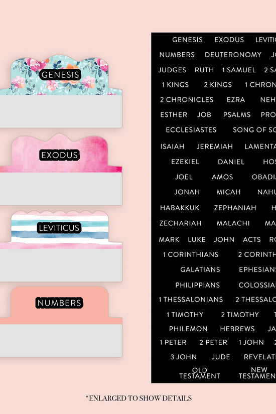 Floral - Repositionable Tabs Set