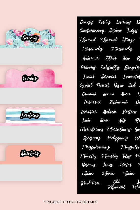 Floral - Repositionable Tabs Set