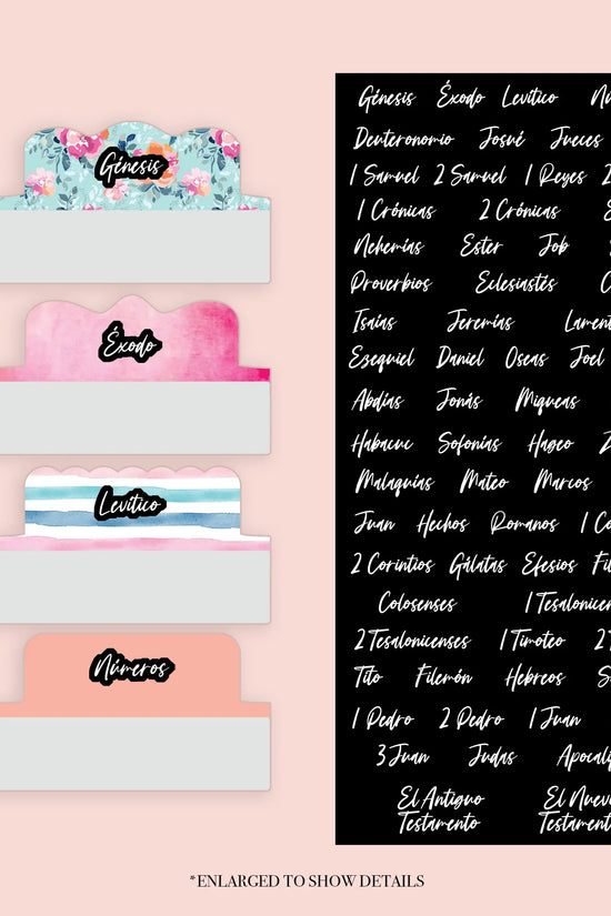 Floral - Repositionable Tabs Set