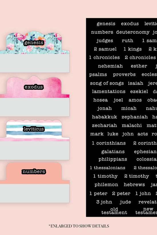 Floral - Repositionable Tabs Set