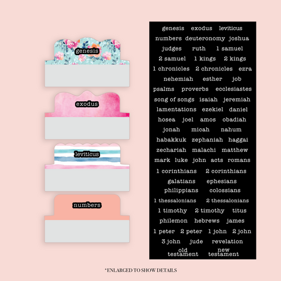 Floral - Repositionable Tabs Set