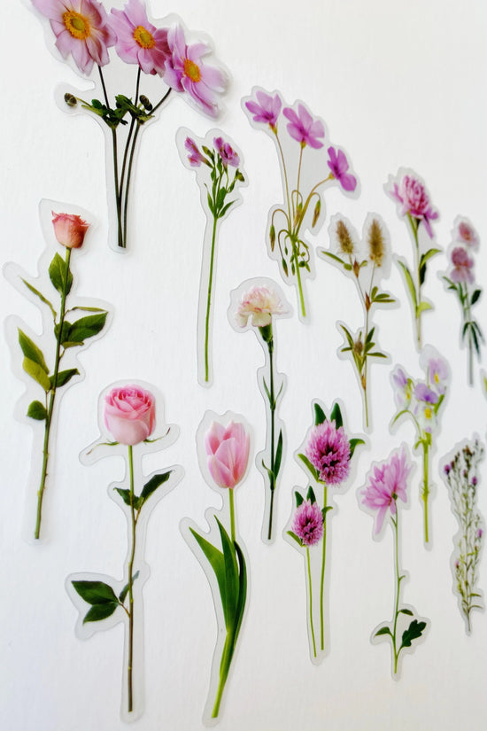 Peony Pink Journaling Sticker Pack (20ct)