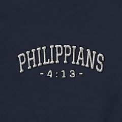 Philippians 4:13 Varsity Hoodie