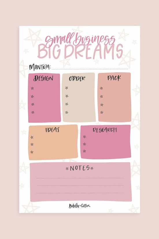 Small Business Big Dreams Notepad (5.5 x 8.5