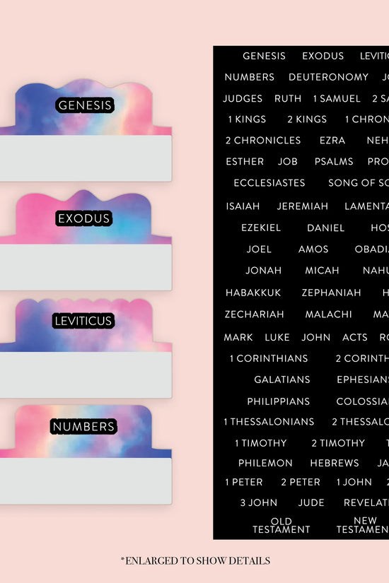 Tie Dye - Repositionable Tabs Set