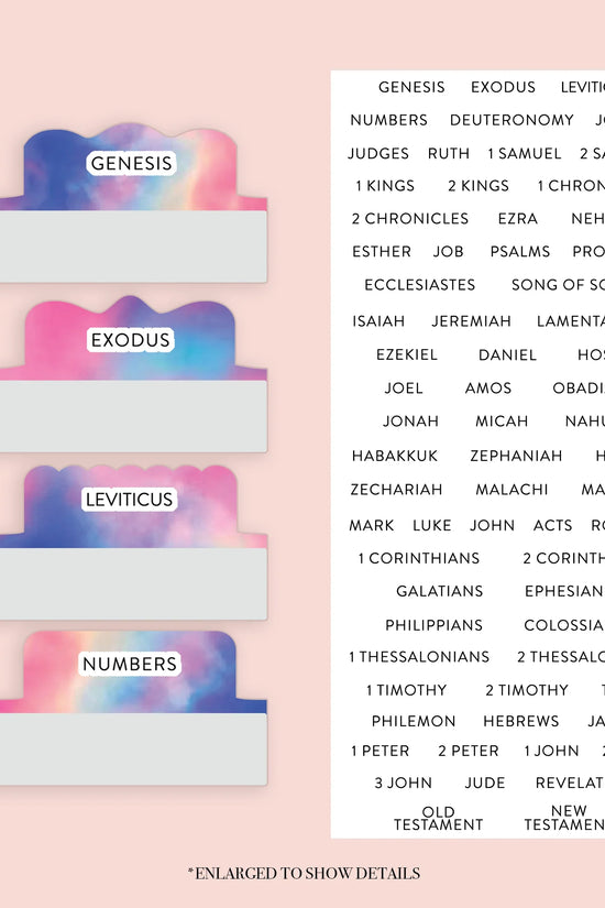 Tie Dye - Repositionable Tabs Set