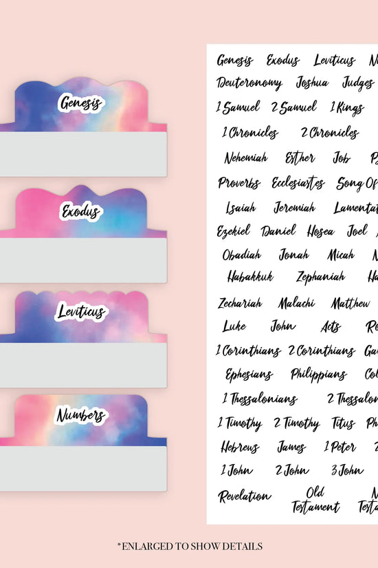 Tie Dye - Repositionable Tabs Set