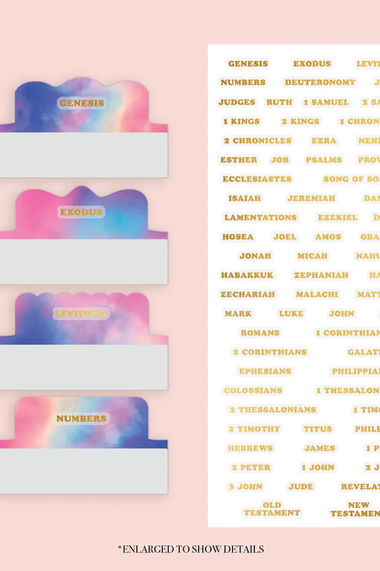 Tie Dye - Repositionable Tabs Set