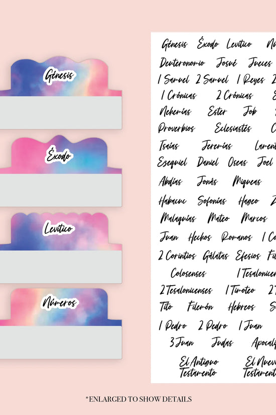 Tie Dye - Repositionable Tabs Set