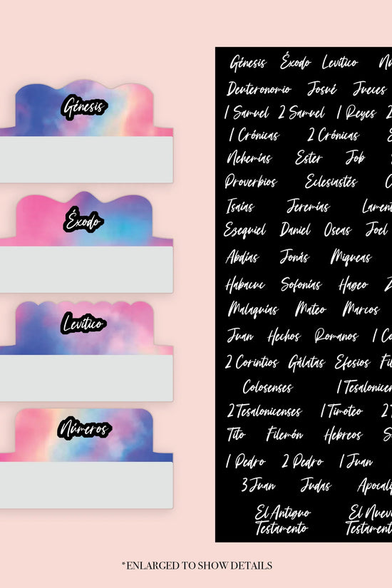 Tie Dye - Repositionable Tabs Set