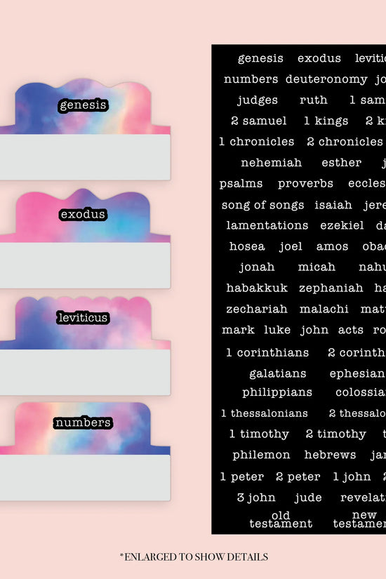 Tie Dye - Repositionable Tabs Set