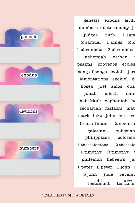 Tie Dye - Repositionable Tabs Set