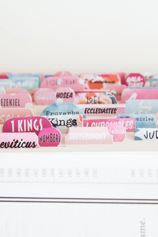 Floral Bible Tabs - Bibles and Coffee