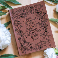 Perfect Peace Engraved Bible