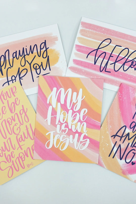 Greeting Card Pack - Bibles and Coffee